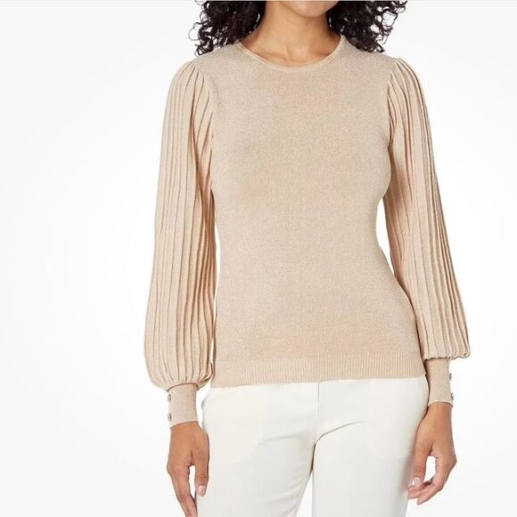 Nanette Lepore champagne sweater Size M - Picture 1 of 9